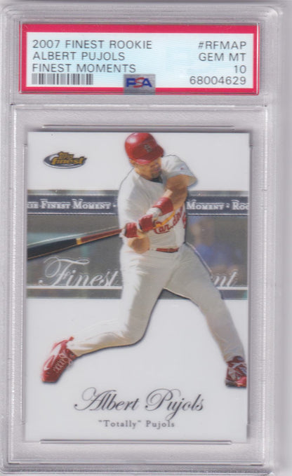 ALBERT PUJOLS 2007 Topps Finest Rookie Finest Moments #RFMAP PSA 10 GEM