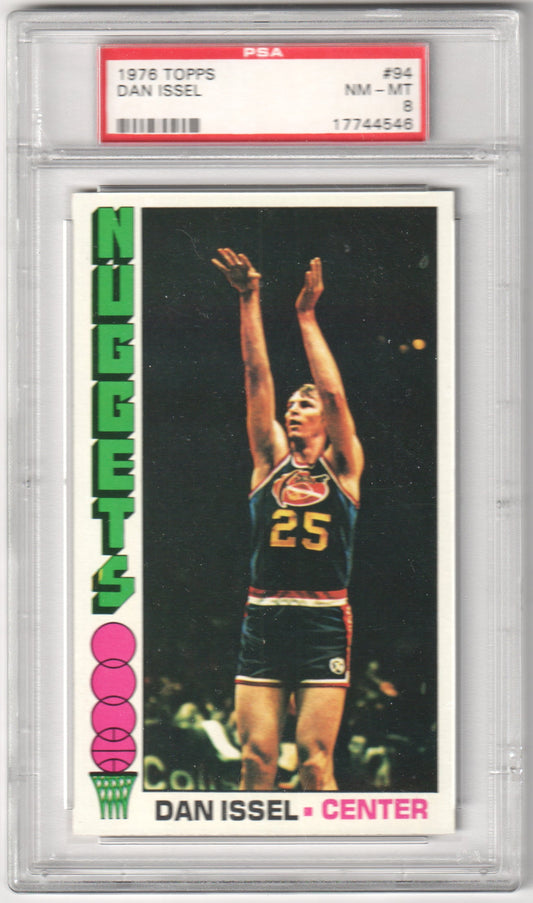 DAN ISSEL 1976-77 Topps #94 PSA 8 NM-MT - NUGGETS