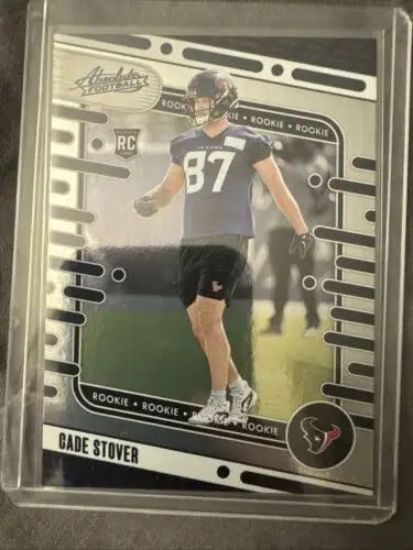 Cade Stover rookie football card from Cade Stover Rookie 2 Card Lot - Texans