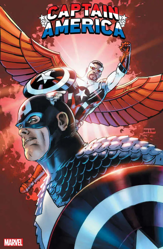 Captain America #750 John Cassaday Red Variant cover art with iconic shield and helmet