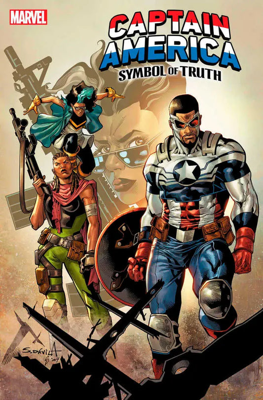 Comic book cover of Captain America and Marvel superheroes in Symbol Of Truth #10 Davila Variant