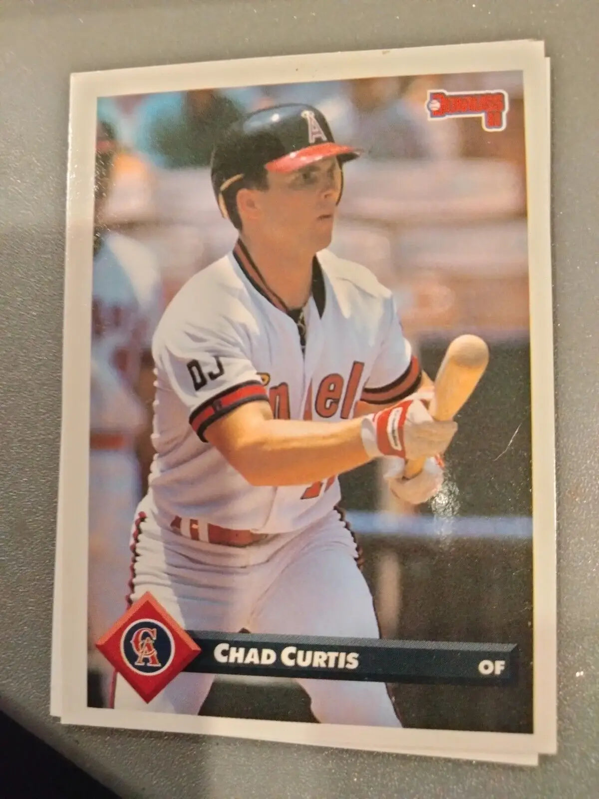 Chad Curtis 1993 Donruss trading card featuring California Angels player