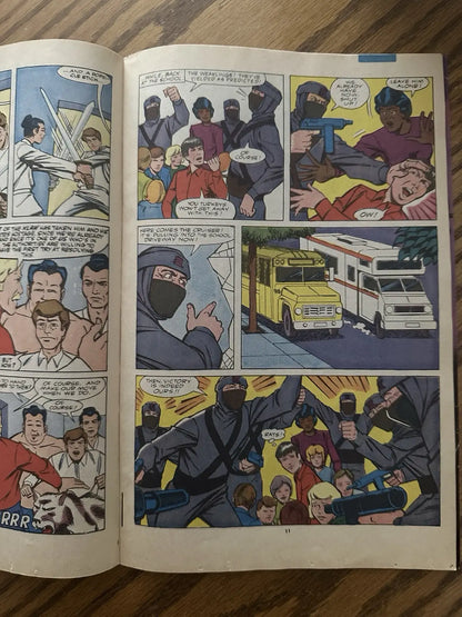 Comic book page from Chuck Norris #1 Karate Kommandos Marvel Star Comics 1987 Edition