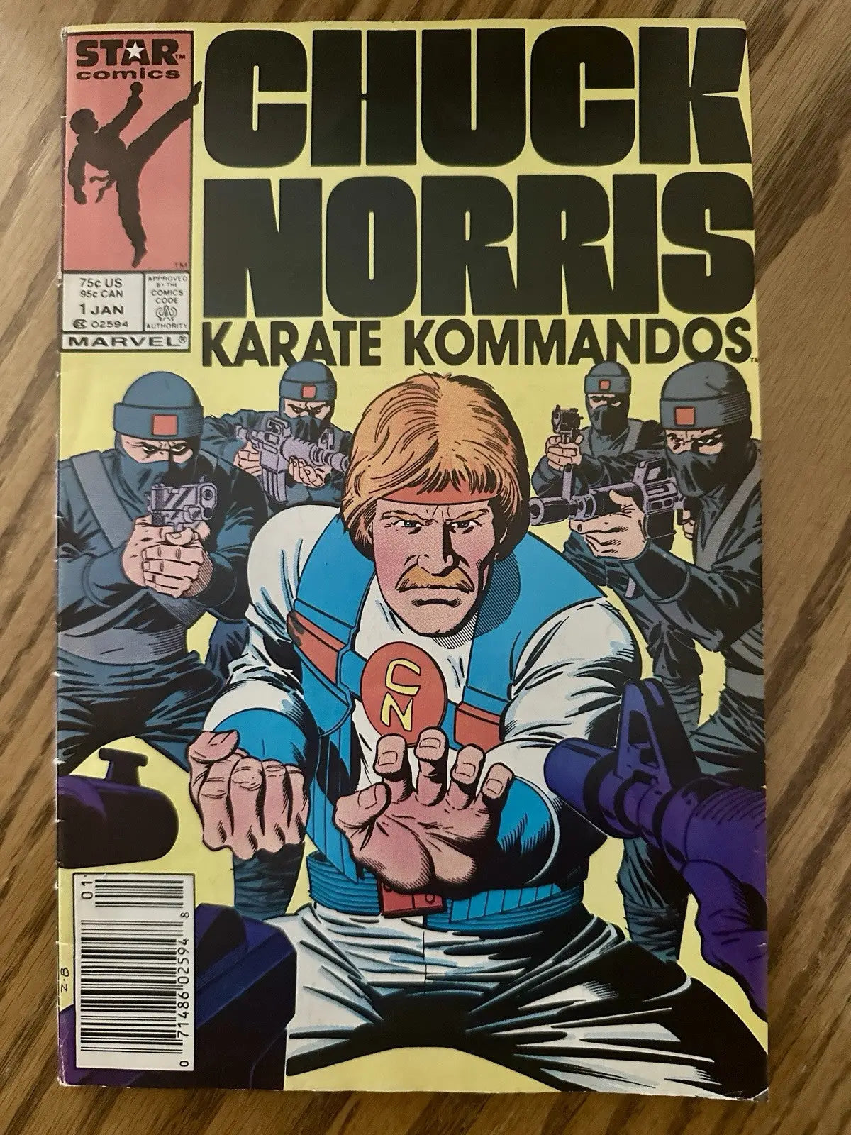 Chuck Norris Karate Kommandos comic book from Marvel Star Comics 1987 Newsstand Edition