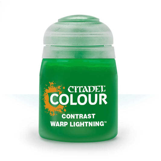 Green Citadel Contrast paint pot Warp Lightning for painting miniatures and trading cards