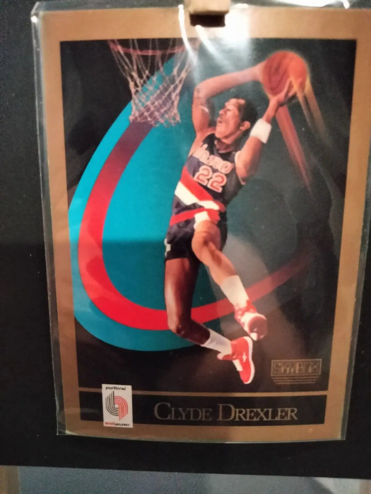 Clyde Drexler 1990-91 SkyBox #233 basketball card for Portland Trail Blazers fans