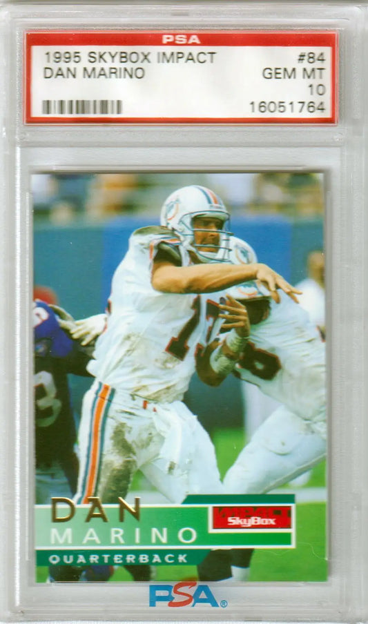 PSA 10 Gem Mint Dan Marino 1995 Skybox Impact football card from Columbia Hobby