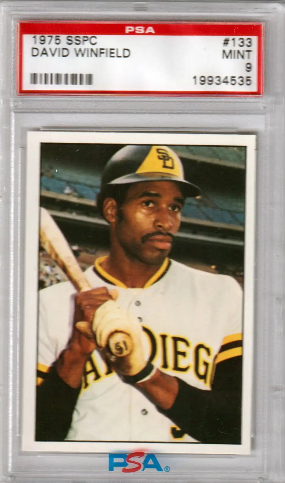 PSA-graded 1978 SSPC Dave Winfield San Diego Padres baseball card from Columbia Hobby