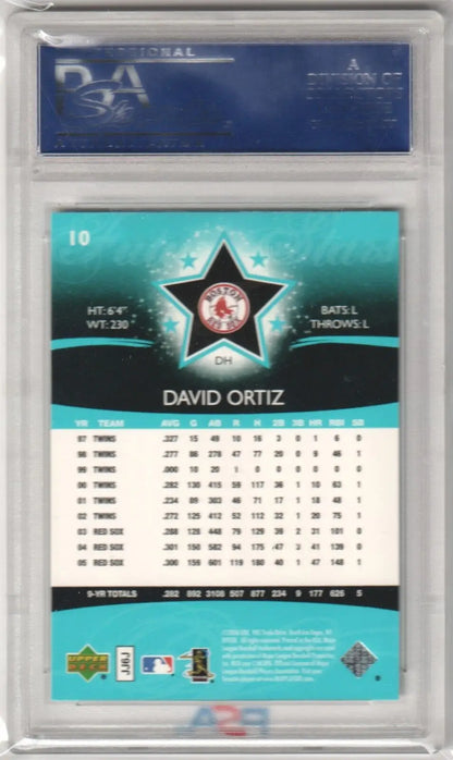 David Ortiz 2006 Upper Deck Future Stars card in case, ideal for single cards at Columbia Hobby