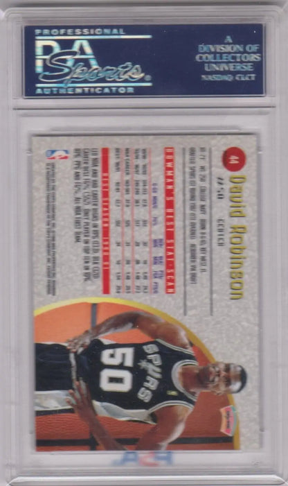 David Robinson 1997-98 Bowman’s Best Refractor #44 PSA 10 GEM MINT single card box free shipping