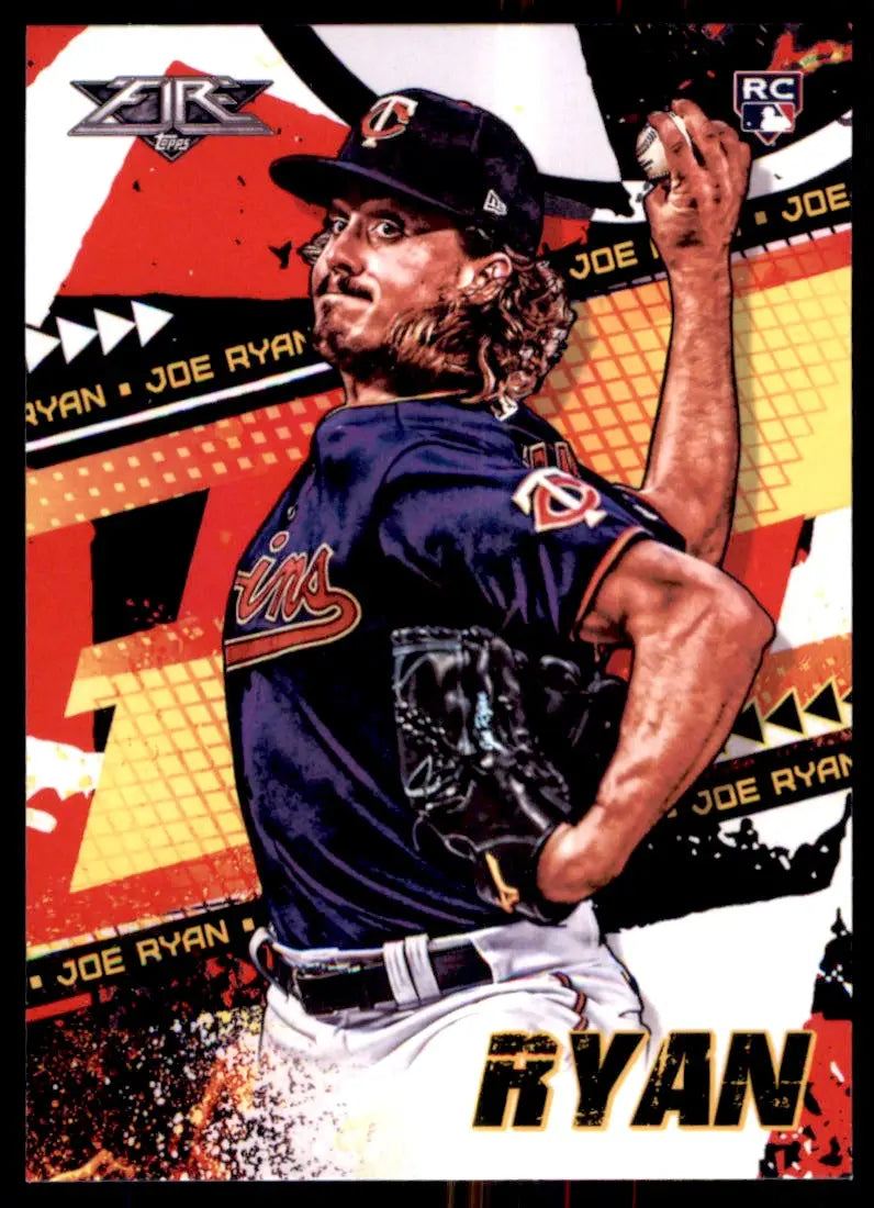 2022 Topps Fire Joe Ryan Rookie Minnesota Twins #78