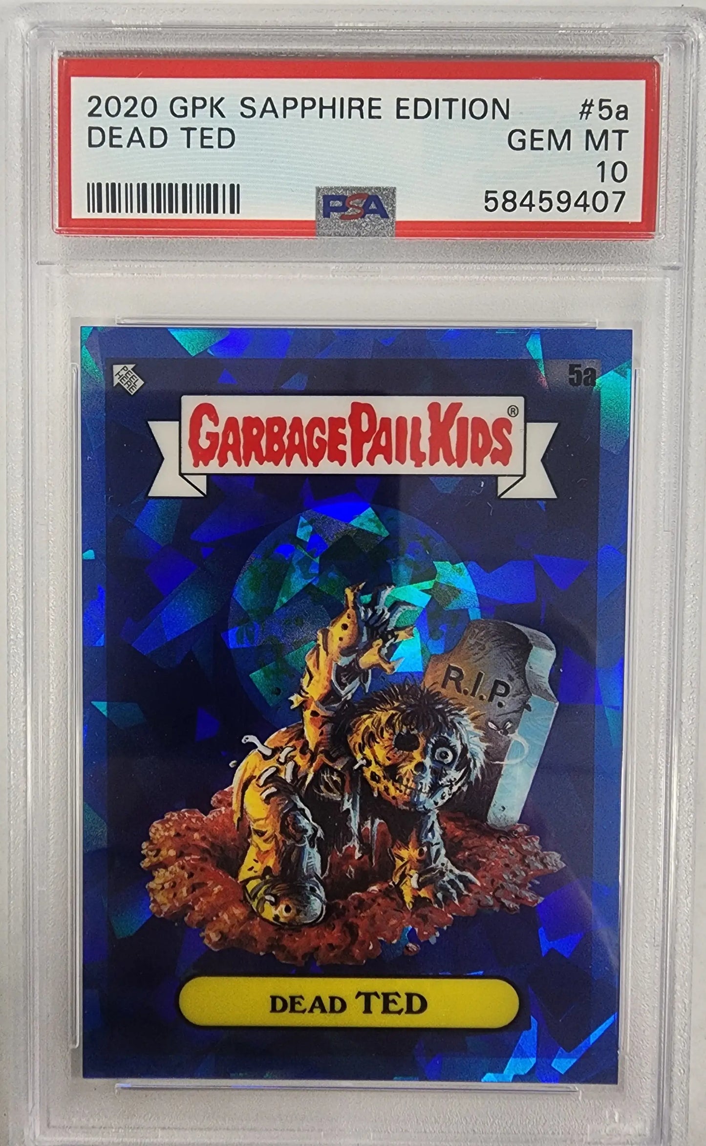 PSA 10 Gem Mint Dead Ted Topps Garbage Pail Kids Sapphire trading card 2020 Edition