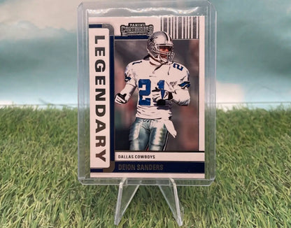 Deion Sanders 2022 Contenders Legendary Silver football card for Dallas Cowboys fans