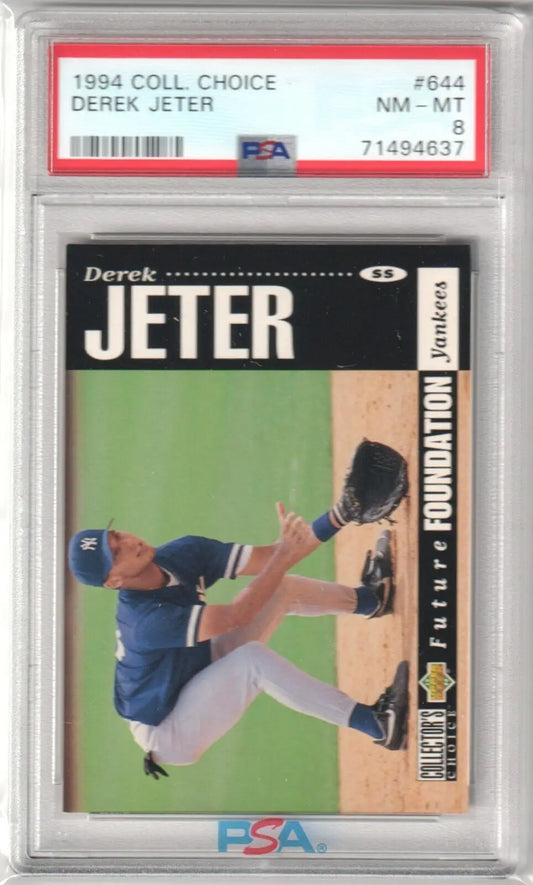 PSA-graded 1994 Derek Jeter Collector’s Choice baseball card, a must-have single card