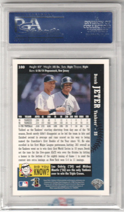 Derek Jeter 1997 Collector’s Choice Trading Card in PSA Holder from Columbia Hobby