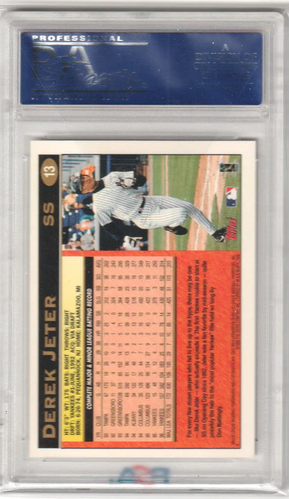 Derek Jeter 1997 Topps Star Rookie card in protective holder from Columbia Hobby