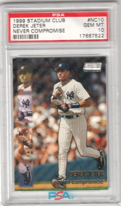 DEREK JETER 1999 Topps Stadium Club Never Compromise PSA 10 GEM MINT single cards for sale