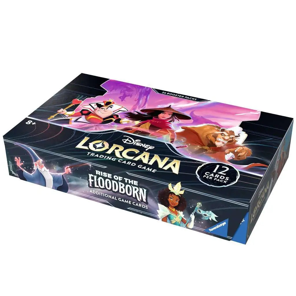 Disney Lorcana Rise of the Floodborn Booster Box with colorful character artwork