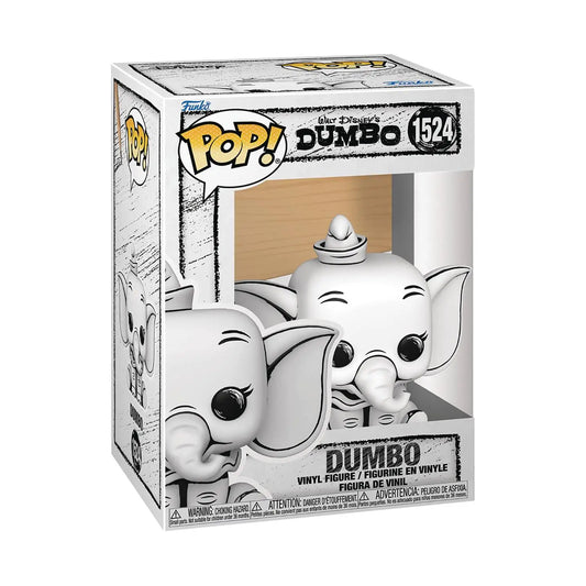 Disney Sketched Dumbo vinyl figure #1524 in white and gray colors for collectors