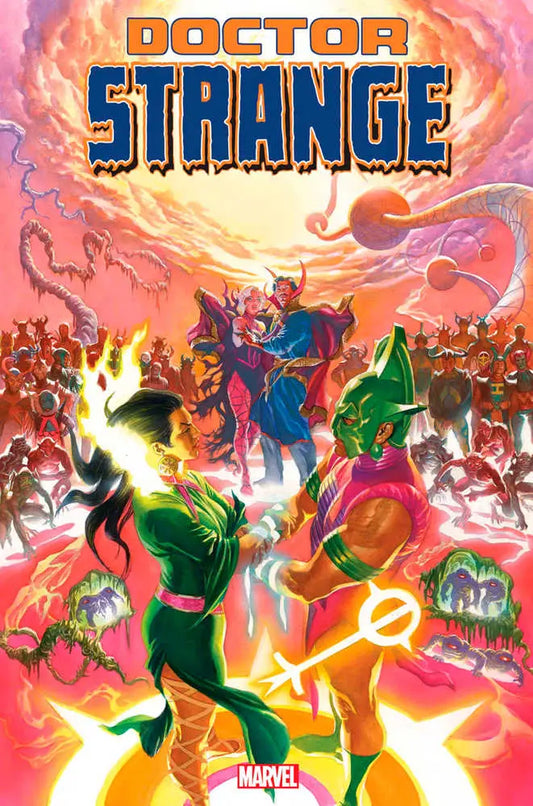 Marvel Doctor Strange #5 comic book cover with magical combat and mystical energy effects