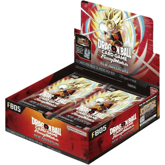 Dragon Ball Super Card Game Fusion World booster box featuring secret rare and super alt-art