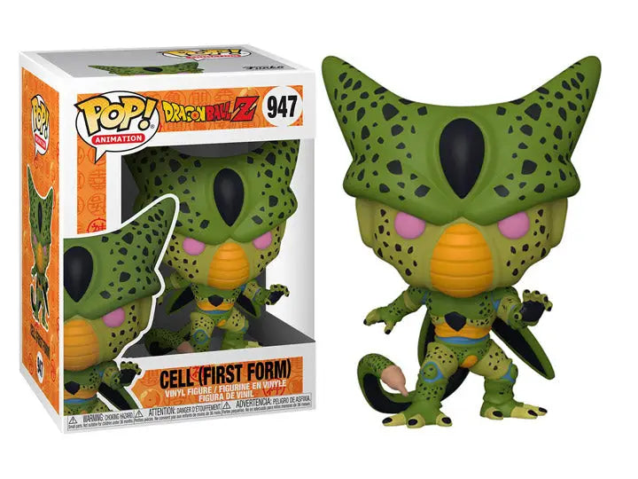 Funko Pop figure of Cell in his first form from Dragon Ball Z for collectors