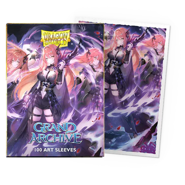 Dragon Shield Grand Archive Matte Art Sleeves feature magical fantasy artwork for trading cards