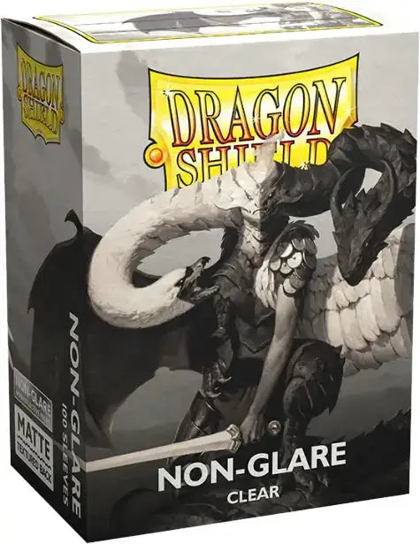 Dragon Shield non-glare matte clear card sleeves box with dragon artwork