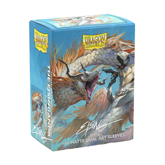 Dragon Shield Signature Series Matte Dual Art Sleeves box with fierce dragon illustration