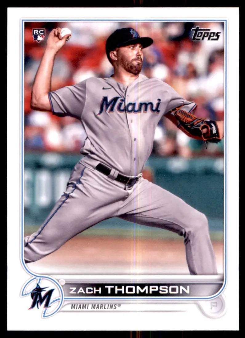 2022 Topps Zach Thompson Rookie Miami Marlins #227