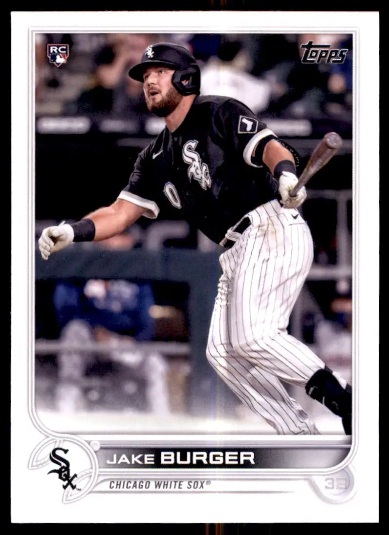 2022 Topps Jake Burger Rookie Chicago White Sox #186