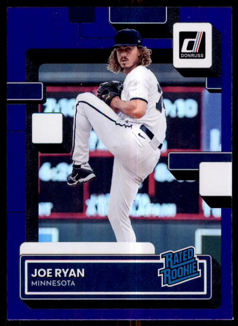 2022 Donruss Joe Ryan Rookie Purple Parallel Minnesota Twins #54