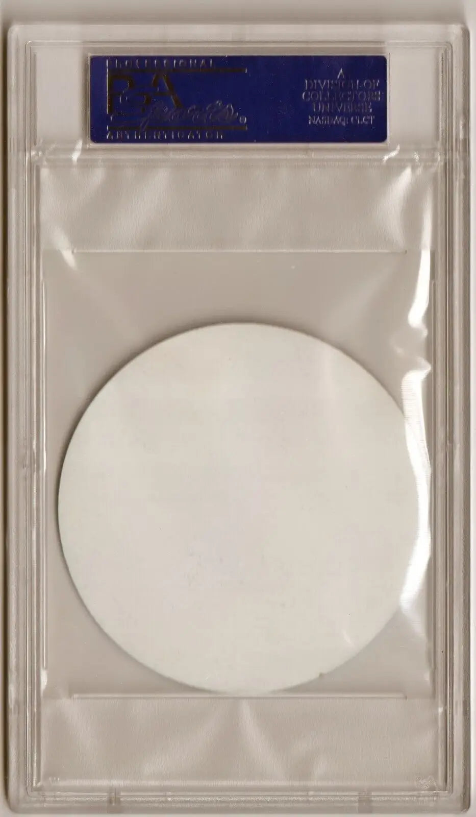 Clear plastic holder with round white insert for EARL MONROE 1975 Carvel Discs PSA 10 GEM MINT