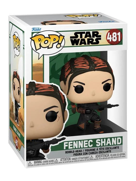 Funko Pop Star Wars Fennec Shand #481 vinyl figure kneeling with weapon