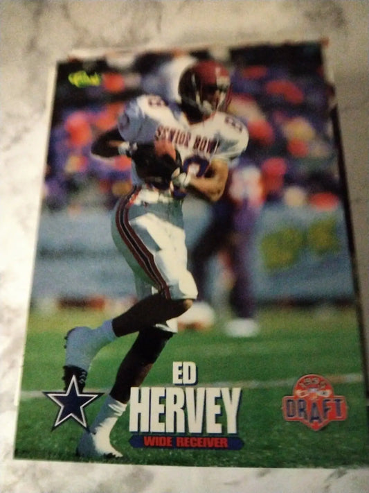 Ed Hervey 1995 Classic NFL Rookies Card #92 featuring Dallas Cowboys player