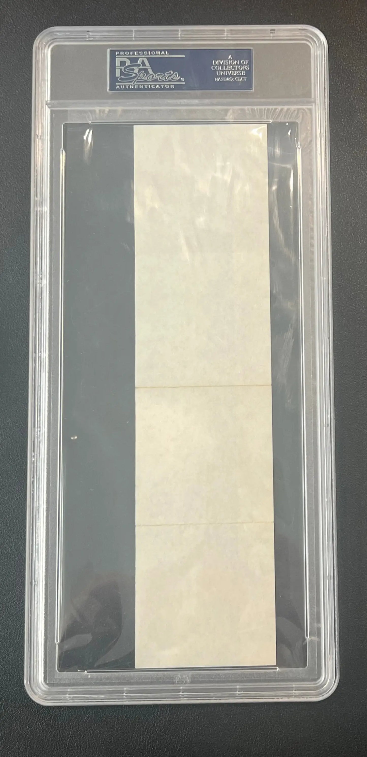 Clear plastic PSA/DNA holder with 1969 Elvin Hayes Topps Rulers rookie document