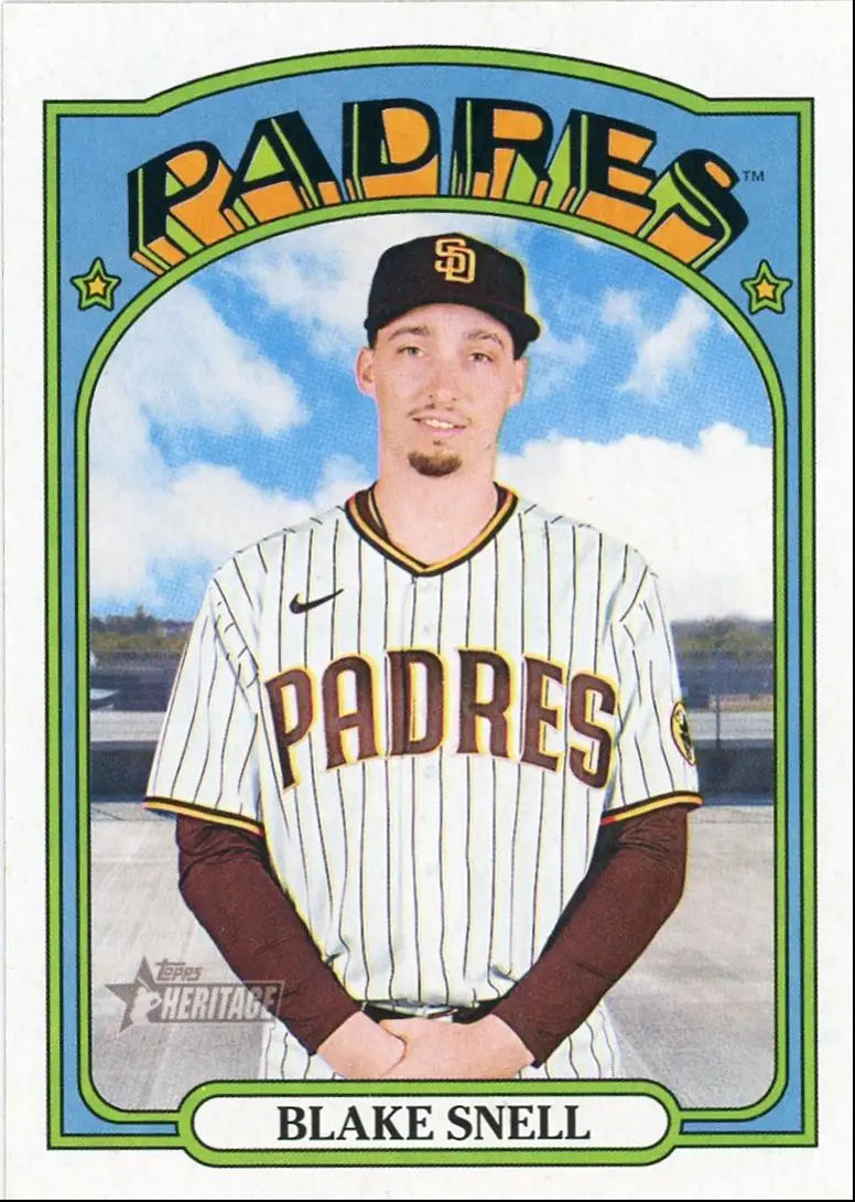 2021 Topps Heritage High Number Blake Snell San Diego Padres #669