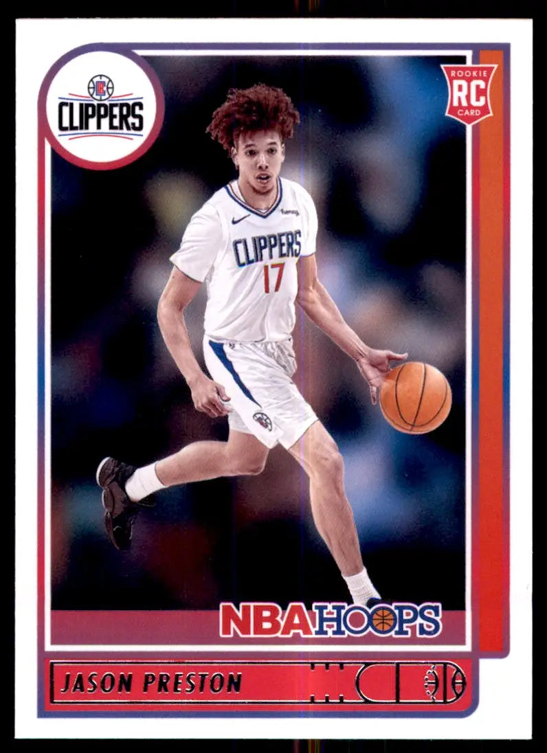 2021-22 Panini NBA Hoops Jason Preston Rookie Los Angeles Clippers #242