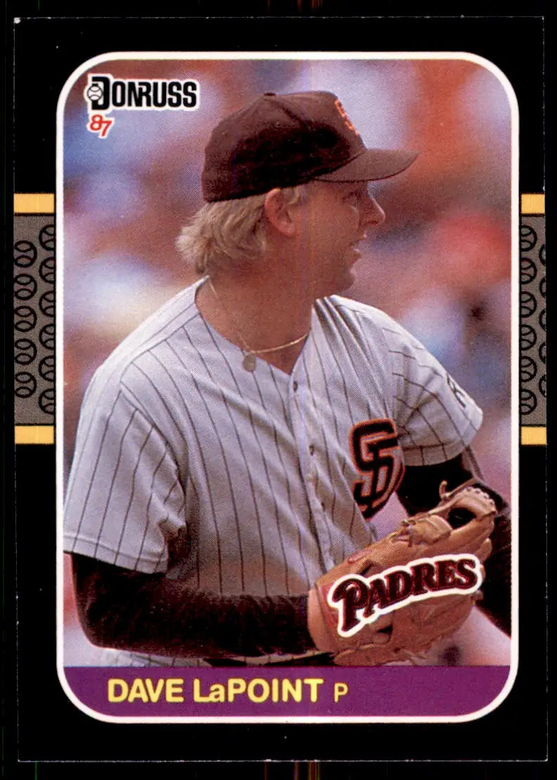 1987 Donruss Dave LaPoint San Diego Padres #607