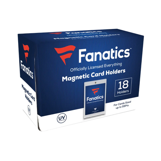 Fanatics 55pt Magnetic Holder box with 18 UV-protected holders for trading cards