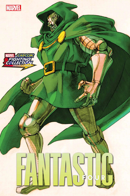 Doctor Doom in green cloak and armor from FANTASTIC FOUR #27 BENGUS MARVEL VS CAPCOM VAR