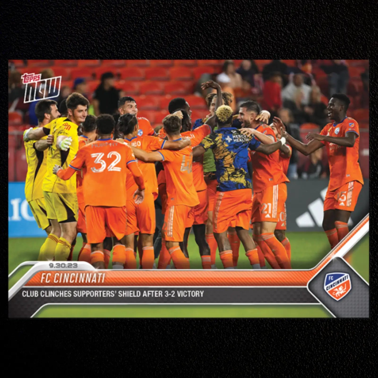 FC Cincinnati Clinches Supporters Shield MLS Topps Now #207 Soccer Card Art