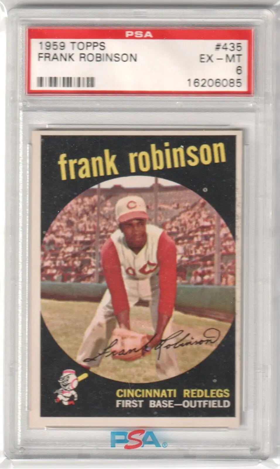 PSA-graded 1959 Topps Frank Robinson card, Cincinnati Reds, single cards at Columbia Hobby