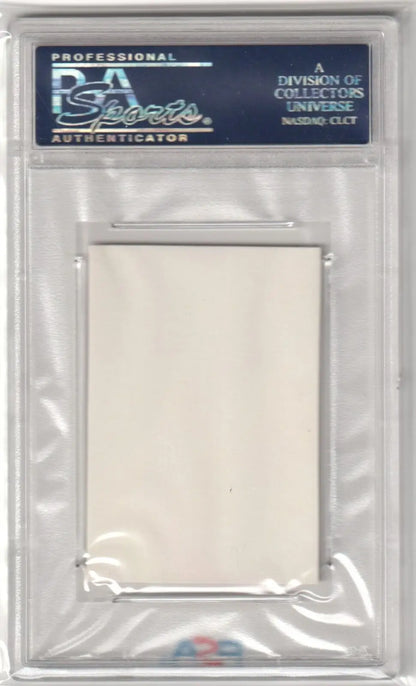 Clear plastic PSA card holder with insert for single cards from Columbia Hobby