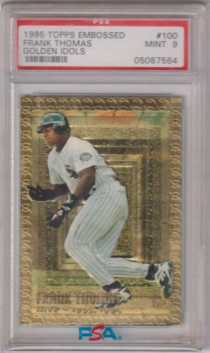 PSA-graded 1996 Topps Embossed Golden Idols Frank Thomas White Sox single card at Columbia Hobby