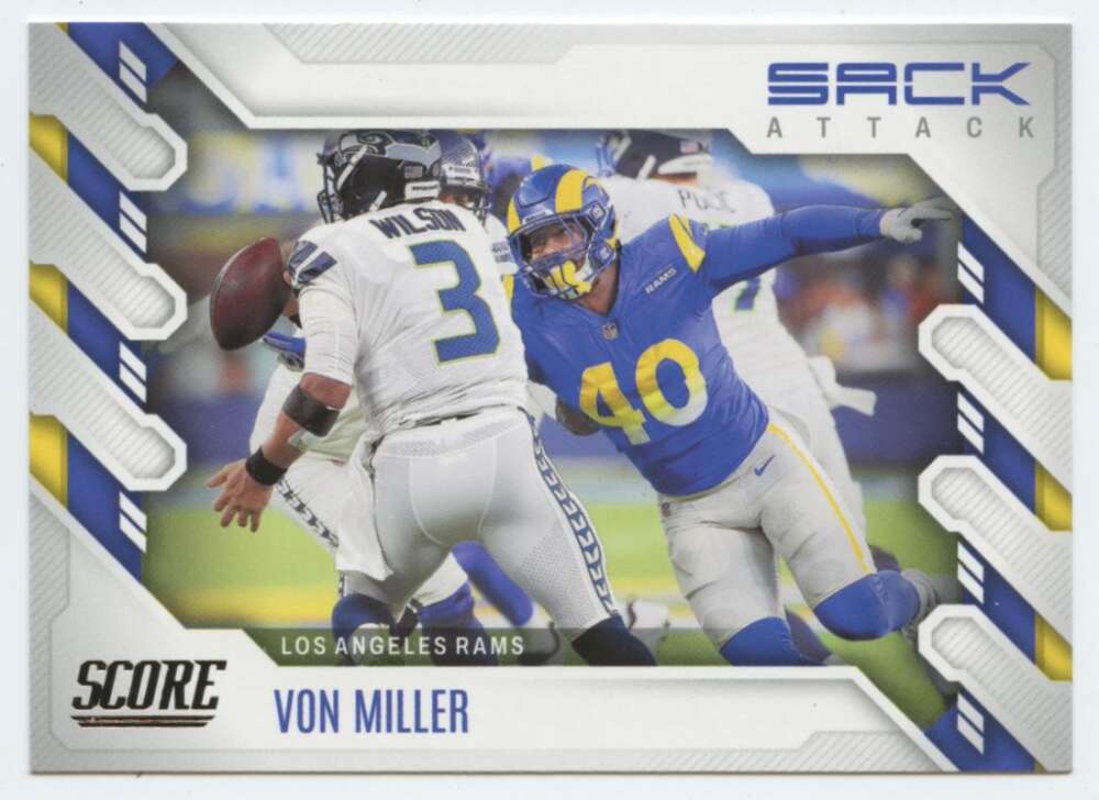 2022 Score Sack Attack #8 Von Miller NM-MT