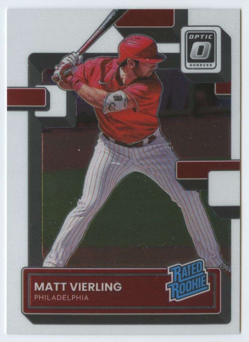 2022 Donruss Optic #85 Matt Vierling Rated Rookie NM-MT RC Rookie