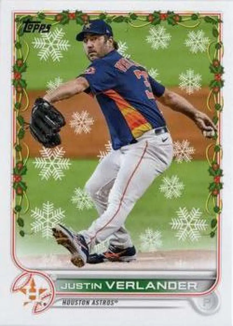 2022 Topps Holiday #HW43 Justin Verlander NM-MT