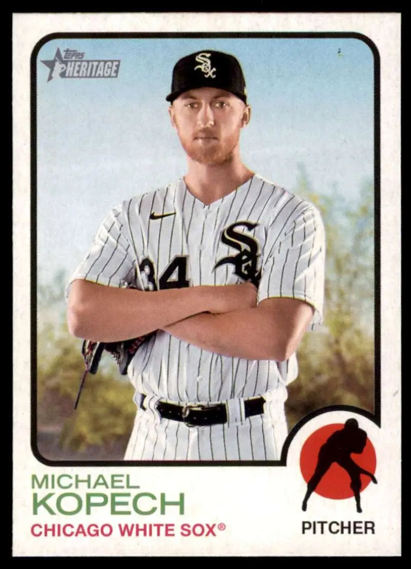 2022 Topps Heritage High Number #658 Michael Kopech NM-MT White Sox