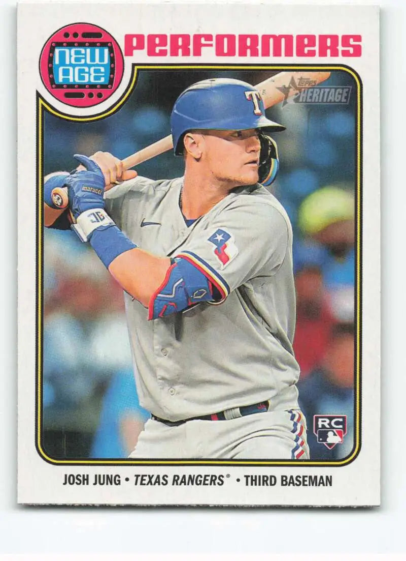 2023 Topps Heritage New Age Performers #NA-17 Josh Jung NM-MT Rangers